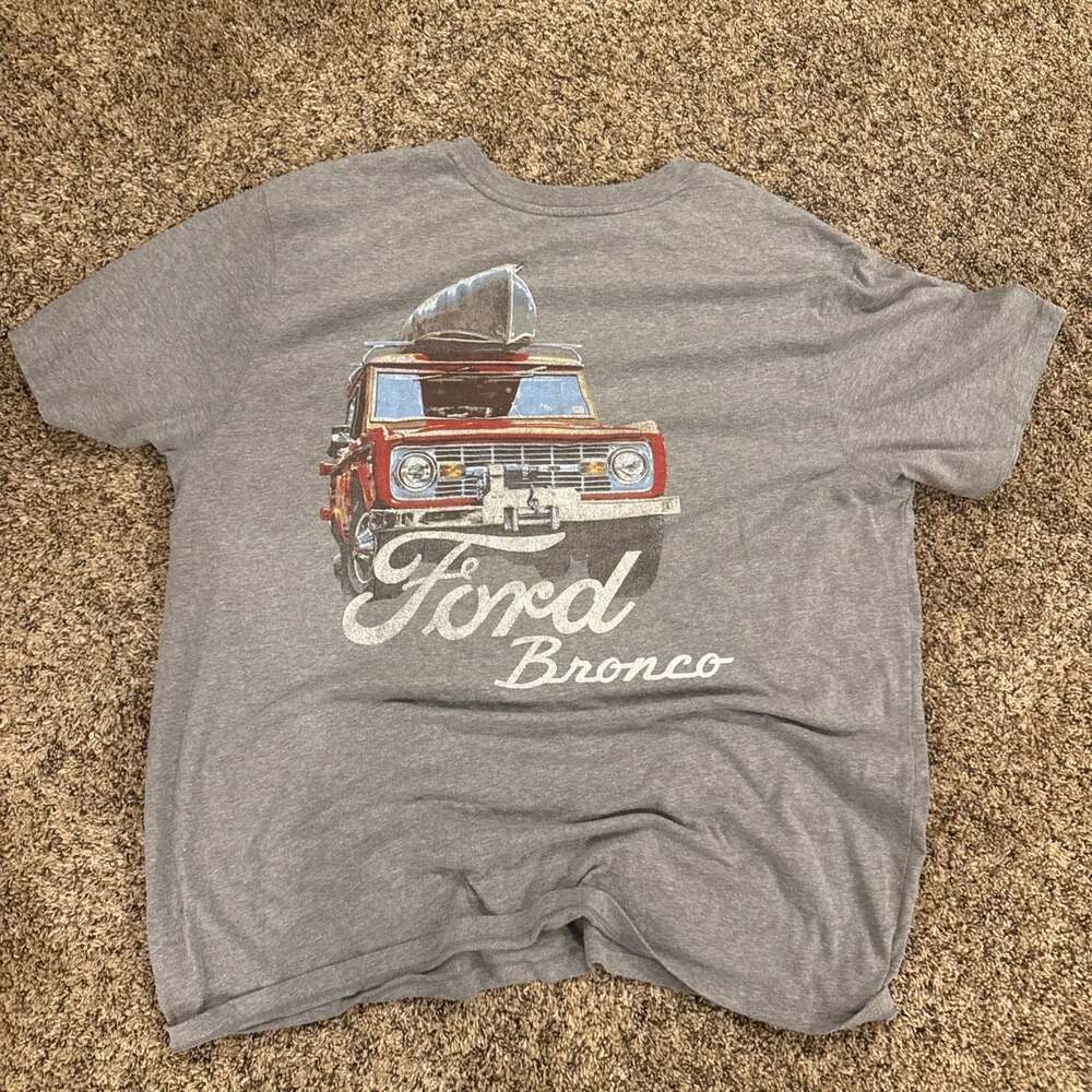 Ford Bronco Canoeing Graphic Short Sleeve T-Shirt